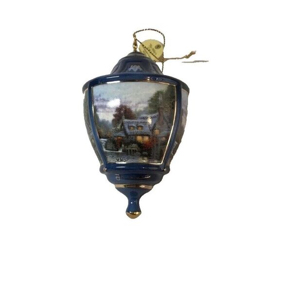 Thomas Kinkade Bradford Editions Heirloom Ornament Lite Cover Millers Cottage - Picture 1 of 6